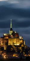 Mont St. Michel bei Nacht