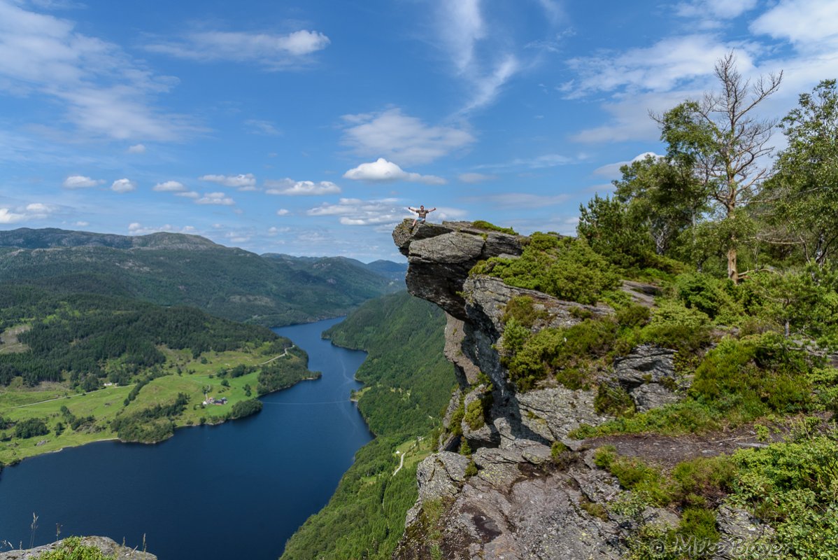 Himakånå - 357m über dem Fjord