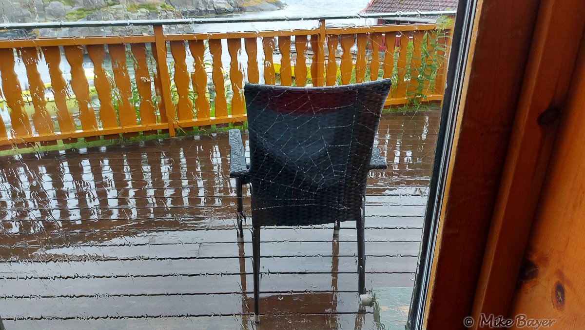 den Regen aussitzen