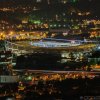 Neckarpark mit Stadion bei Nacht